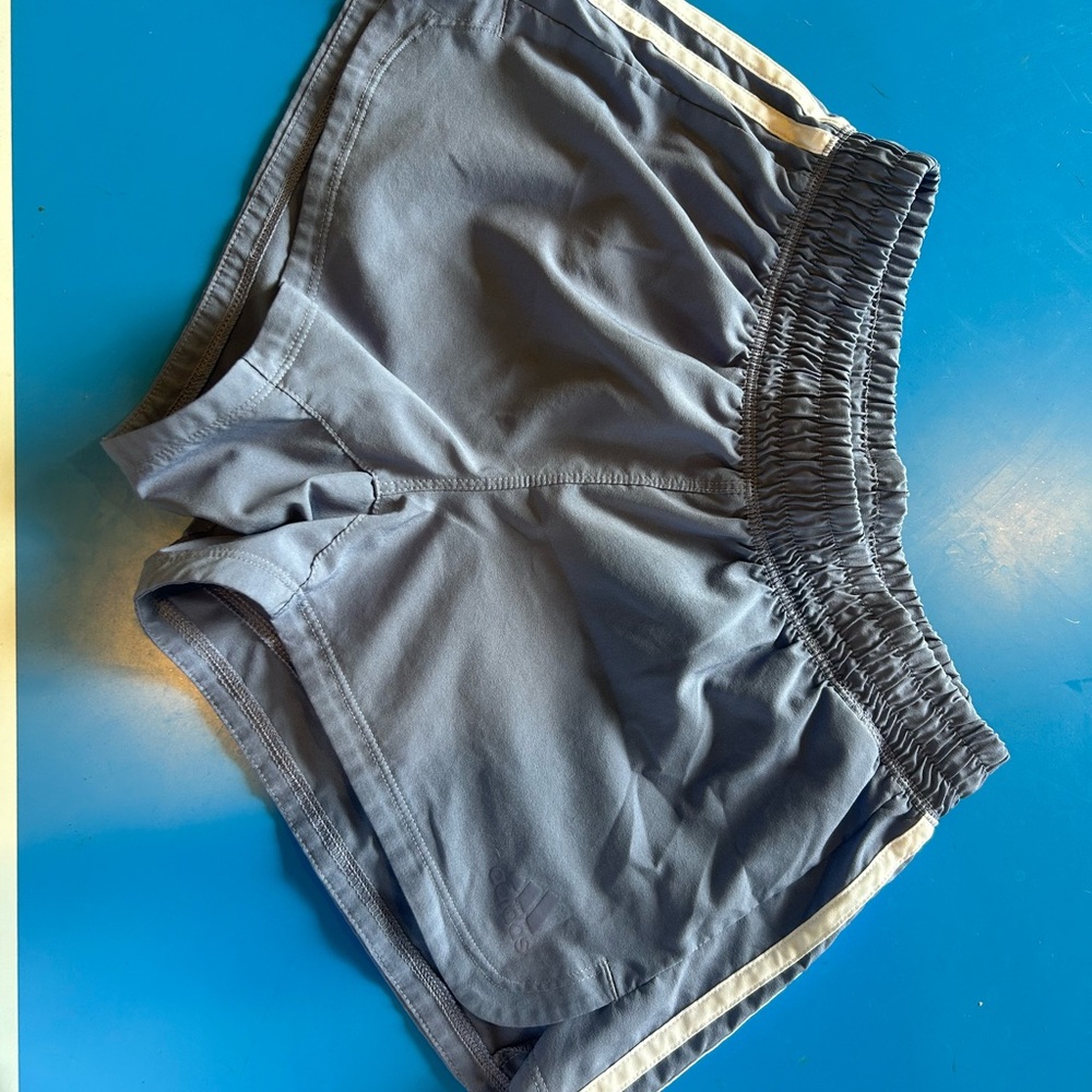 Adidas Blue Athletic Shorts Lightweight Performance Wear